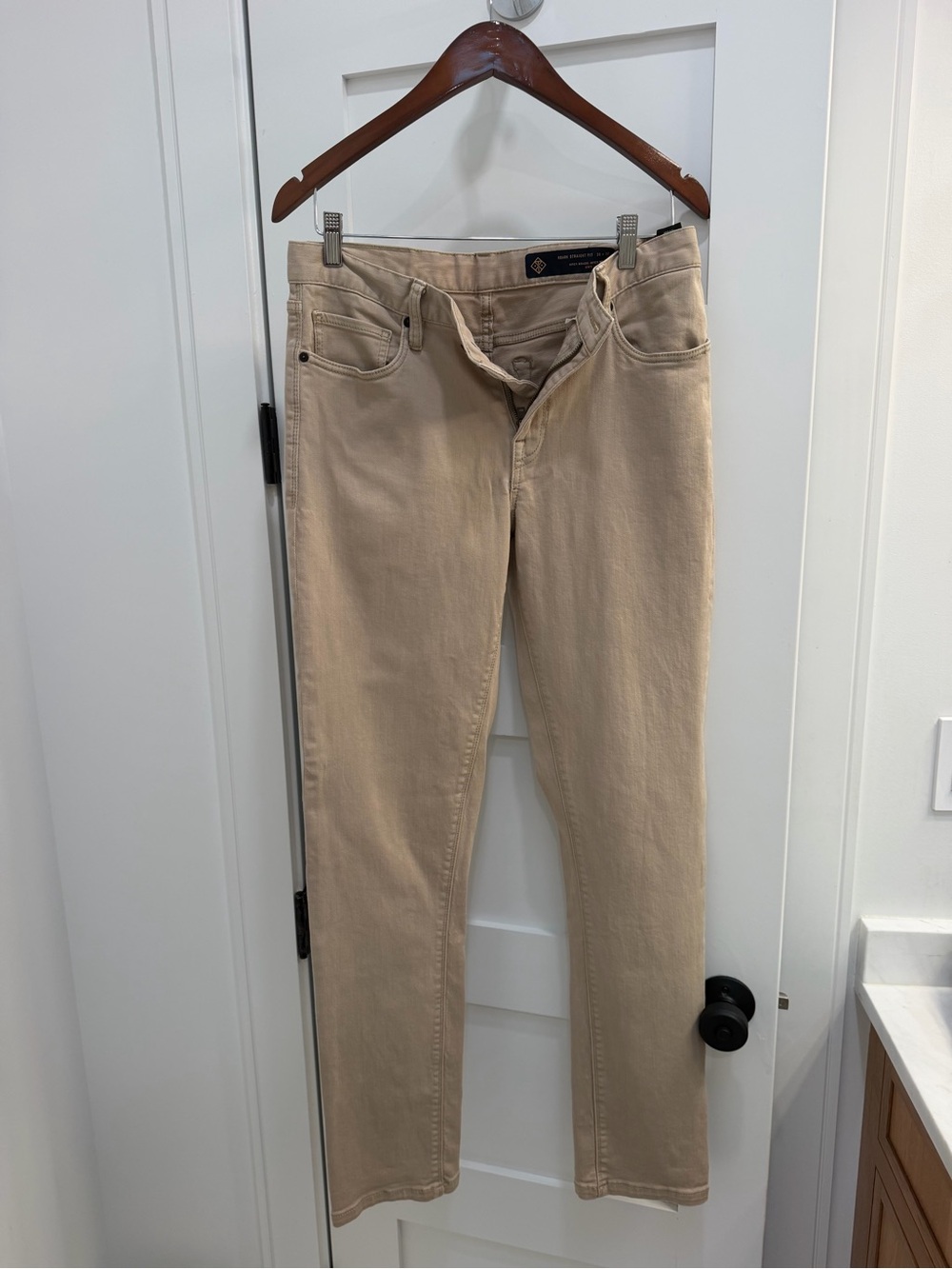 Roark Men's Straight Jeans in Beige